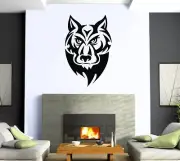 Wall Sticker Vinyl Decal Wolf Tatoo Animal Predator Power z507