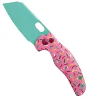 Kizer x Blade HQ Dessert Warrior Mini Sheepdog - Pink G10 - Blue 154CM