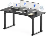 Classic Electric Standing Desk 55x28 Inches Dual Motor 3 Stages Height Adjustable, Black