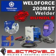 WELDCLASS Weldforce 200MST Mig Stick Tig Welder + Helmet + 5kg Wire, 200 MST