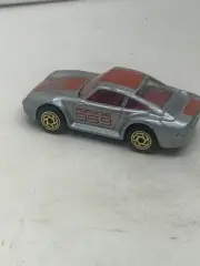 1986 MATCHBOX SUPERFAST SILVER PORSCHE 959 GOLD WHEELS TAKEN OUT OF DAMAGED PACK