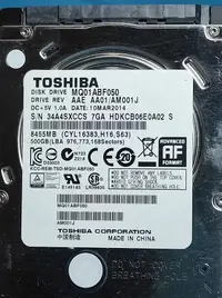 在飛比找露天拍賣優惠-TOSHIBA MQ01ABF050 500G SATA 2