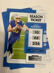 3x JUSTIN HERBERT 2021 Panini Contenders Football LOT #51