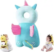 Baby Walker Head Protector Backpack, Baby Pillow Backpack for Falling, Head Protection Pillow Safety Pad Cushion, Toddler Baby Head Protection Backpack for Walking Crawling (Unicorn)
