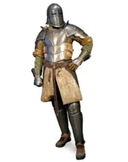 Captain’s Battle-Worn Mercenary Armor Medieval Costume for LARP & Reenactments