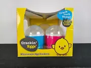 NEW Crackin' Eggs Microwave Egg Cookers Poach Scramble BPA Free Double Wall