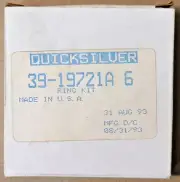 New OEM Mercury QuickSilver Piston Rings Pack of 2 # 39-19721A 6