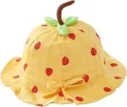 [Mikinona] Summer Outdoor Sun Protection Hat for Boys and Girls Breathable Straw Beach Hat Uv Blocking Fisherman Hat for Baby