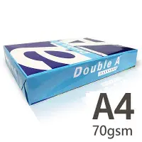 在飛比找Yahoo!奇摩拍賣優惠-Double A A4 70gsm 雷射噴墨白色影印紙500