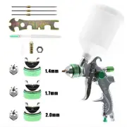 600CC Auto Paint Air Spray Gun Kit Gravity Feed 1.4MM~2.0MM Nozzle Car Primer