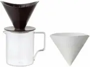 KINTO OCT Coffee Dripper Brewer Jug Set 4cups 700ml Black 28904 from JAPAN
