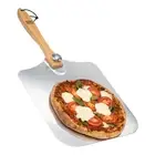 Pizza Peel - 16 x 14-inch Aluminum Metal Spatula Paddle for Extra Large Pizza...