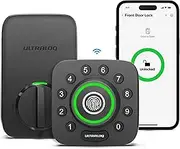 ULTRALOQ U-Bolt Pro WiFi Smart Door Lock with Door Sensor, 8-in-1 Keyless Entry Door Lock with Built-in WiFi, Fingerprint ID, App Remote