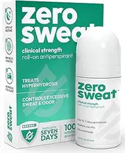 ZeroSweat Antiperspirant Deodorant | Clinical Strength Hyperhidrosis Treatment - Reduces Armpit Sweat 1.2 Fl.Oz (1 Pack)