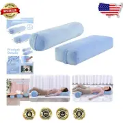 Sky Blue Yoga Bolster Pillow Set – Rectangular & Cylinder Meditation Cushions