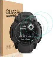 [3 Pack] for Garmin Instinct 2X Solar 50mm Screen Protector, 9H Hardness Scra...