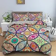 Bohemian 3D Bedding Sets Comforter Duvet Cover Set Pillowcases Bedspread,05,King(210x245cm)