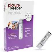 Picture Keeper Photo & Video USB Flash Drive for Mac and PC Computers, 32GB Thumb Drive