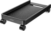 Mobile CPU Holder with 4 Caster Wheels - Fits Most Computer Towers, Pcs, ATX Ca