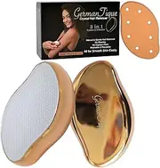 [GERMANTIQUE] Crystal Hair Eraser,Natural Crystal Hair Remover,Reusable Painless Nano Glass Hair Removal Device without Shaver,Gentle Crystal Epilator and Exfoliator for Soft Silky Skin(Gold)