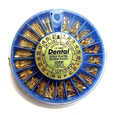Dental Endodontic Screw Post Pins Conical Core Crown Repair Post 120pc/Box