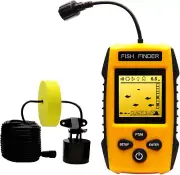 Handheld Fish Finder Portable Fishing Kayak Depth Sonar Transducer LCD Display