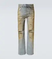 [Acne Studios] Acne Studios 2021M distressed wide-leg jeans 31/32 blue