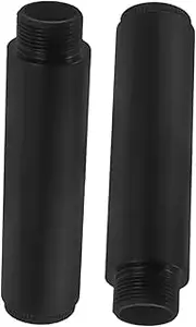 Kisangel 1 Set Mic Stand Extension Tube Microphone Holder with Metal Adapters for Enhanced Reach and Flexibility for Recording Studios and Live Events