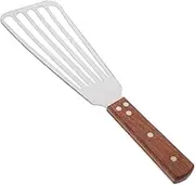 Fried Fish Spatula Metal Slotted Turner Egg Steak Spatula Wooden Handle Frying Griddle Utensil