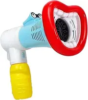 Bubble Making Toy - Large Mouth Electric Maker Machine - 10 Holes Blower for Parties Favors, Handheld Toy for Beach, Garden, Pool
