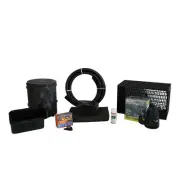 Savio Small 3300GPH Pump PVC Pond Free Blocks Waterfall Kit 10' x 15' PVCPSSB2