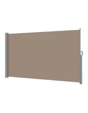 [Instahut] Side Awning Sun Shade Retractable1.8X3M in Brown