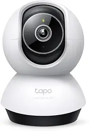 TP-Link Tapo Pan/Tilt AI Smart Home Security Wi-Fi Camera, Baby Monitor, 3K, 5MP, Smart Detection & Notification, Night Vision, Two-Way Audio, Sound & Light Alarm, SD Card Slot, Voice Control (TC74)