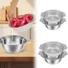 2X Stainless Steel Colander Microporous Strainers and Colanders Colander Set༒