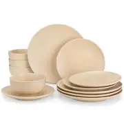 vancasso Sabine Stoneware Dinnerware Set 12 Pieces - Ceramic Plates and Bowls...