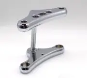 HELLBOUND STEEL 41MM CHROME WIDE GLIDE BILLET TRIPLE TREE KIT 3* RAKE HARLEY