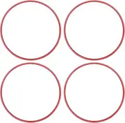 360 Degree Protection Wheel Rim Protector, Simple & Stylish Design, Quick Install, Universal Fit, High Strength, ABS Rim Guard Ring for 16 Inch Wheels, Suitable for Flat Edge (Red)
