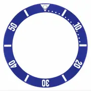 BEZEL INSERT FOR LADY OMEGA SEAMASTER 200M WATCH BLUE SILVER