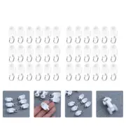 100 Pcs Curtain Glider Hooks Drapery Sliding Glider Curtain Sliding Wheel