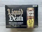 Liquid Death x Van Leeuwen Hot Fudge Sundae Flavored Sparkling Water - Pack Of 8