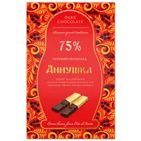 在飛比找蝦皮商城優惠-【洋可夫】俄羅斯安諾希卡Аннушка75%黑巧克力