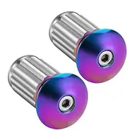 Bike Hand Grip End Capes | Road Road and Mountain 1 Pair Handlebar End Caps, Hand Grip for Sports Enthusiasts Precise Fit for Travel, Bike