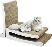 Scratch Pad for Cats - Corrugated Paper Scratch Board for Cats | Thick Mat Interactive Toys for Scratching Play Sleeping Climbing Indoor Corner Window Wall