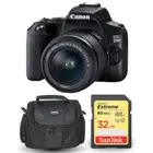 Canon EOS 250D/Rebel SL3 with 18-55mm f/3.5-5.6 III Lens + Extreme 32GB and Case