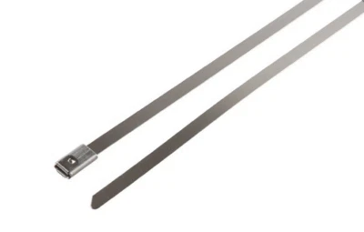 8-in 304 Stainless Steel Metal Cable Zip Tie Strap Locking Exhaust Pipe Header