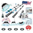 Upgraded 2024 Electric Spin Scrubber: Powerful Cordless Brush for Home Cleaning