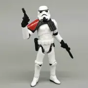3.75" STAR WARS Stormtrooper Leader red shoulder armor Action Figure Toy