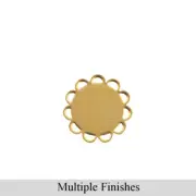9mm Flat Pad Lace Edge Round Setting (16)