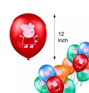 12inch Latex 12pcs Balloon x Peppa Pig Balloon Set Party Supplies Peppa George Kids Birthday Decoration