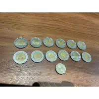 在飛比找蝦皮購物優惠-舊版50元硬幣雙色12枚，民國81年1枚